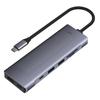 Двухпротокольный корпус для M.2 HDD: Док-станция Type-C на HDMI, многофункциональный USB 3.2 хаб расширения для ноутбука.