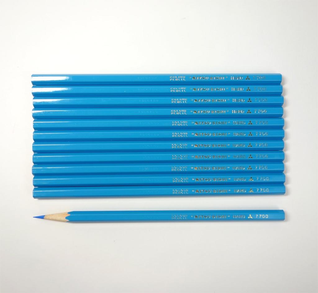 Цветные карандаши Mitsubishi Pencil, Твердые, Синий, K7700.8