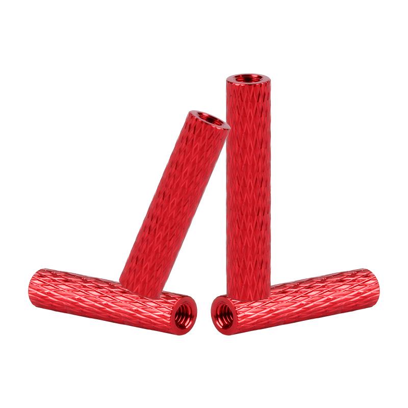M3 Red Knurled Aluminum Drone Fuselage Support Rod