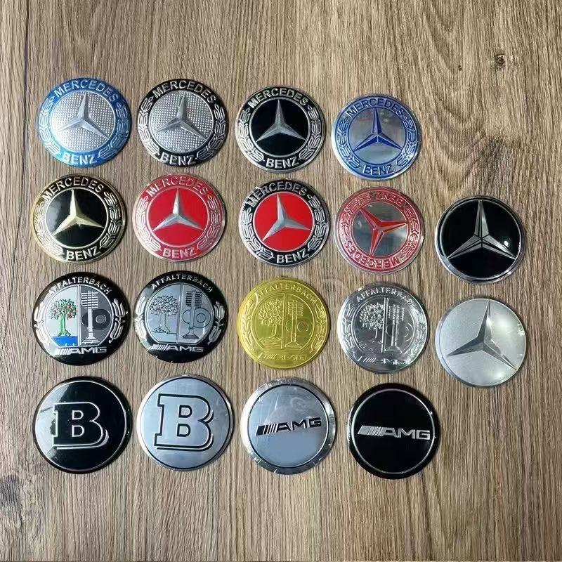 CQV1 56mm 60mm 65mm 75mm Car Wheel Center Hub Cap Emblem Sticker For Mercedes Benz W204 W205 W212 W213 W221 W177 W246 GLA GLC CLA ZZZ