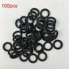100PCS/Set Fishing Tool Fish Bite Metric Kit Black Rubber O-Rings Seal Gasket Assortment Set