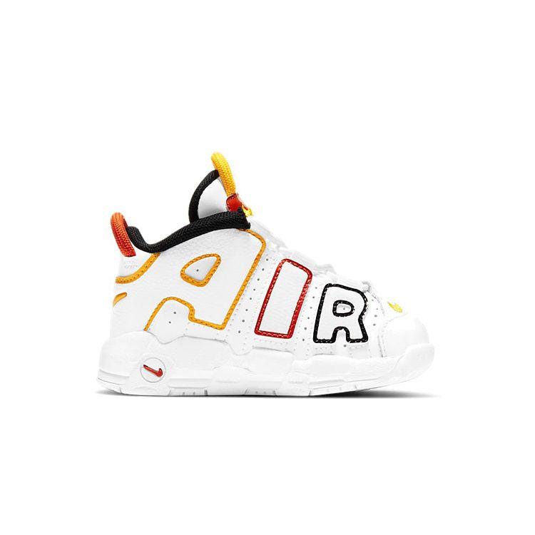 Nike Детские кроссовки Air More Uptempo TD Roswell Raygun White Team-Orange Black DD9287-100