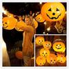 5Pcs Led Light Up Balloon Latex Pumpkin Balloons Halloween Party Decorations for Home Halloween Pumpkin Decor Outdoor Indoor
