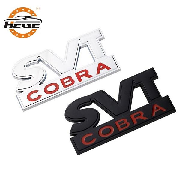 1 шт. 3D металлическая наклейка с логотипом SVT COBRA для F/ord M/ustang S/helby R/aptor F/ocus кузова автомобиля, хвостовая эмблема, значок, наклейка на крыло, наклейки