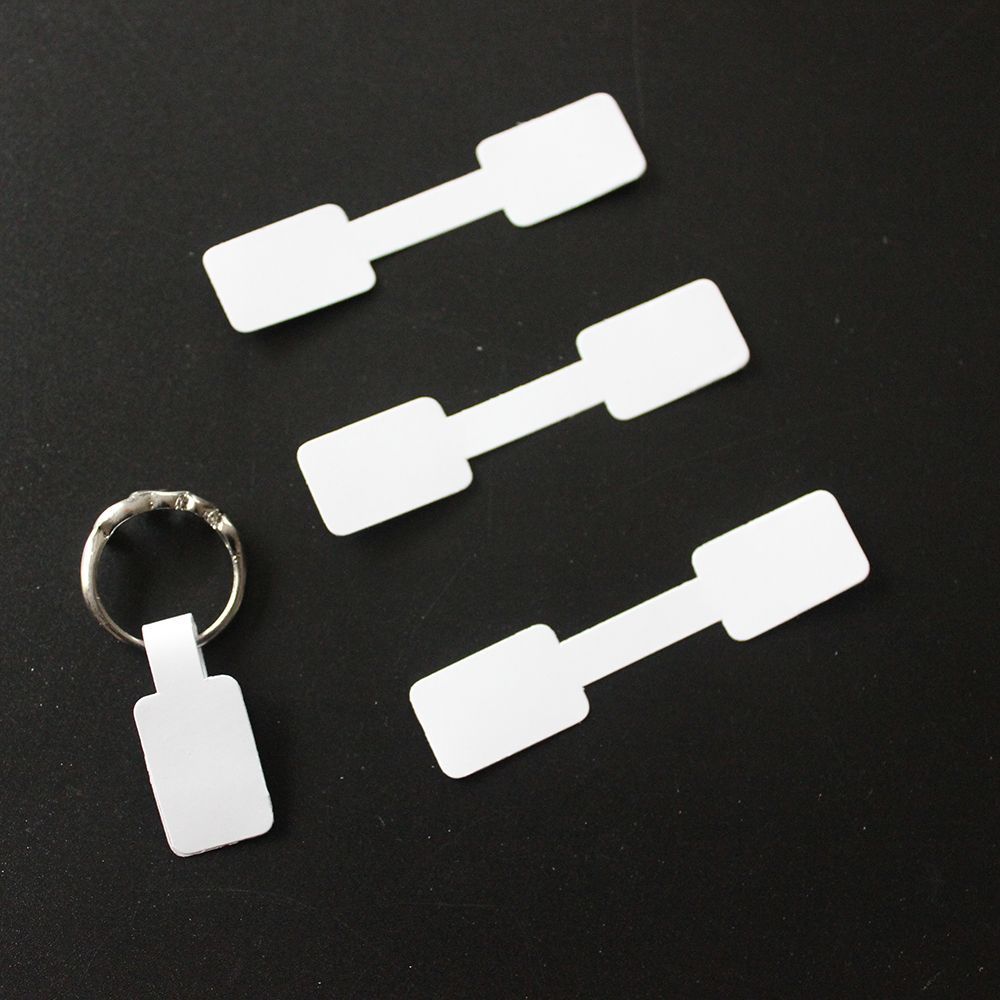 100Pcs Bracelet Jewelry Sticky Necklace Hang Size Ring Sticker Paper Price Labels Display Tags