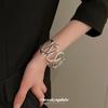 European-American Metal Wave Bracelet: High-End Niche Fashion with Light Luxury Style