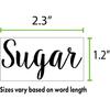 Kitchen Pantry Organization Label Decal Stickers for Jars, Containers, and Canisters Flour, Coffee, Sugar, Tea 40 Pack