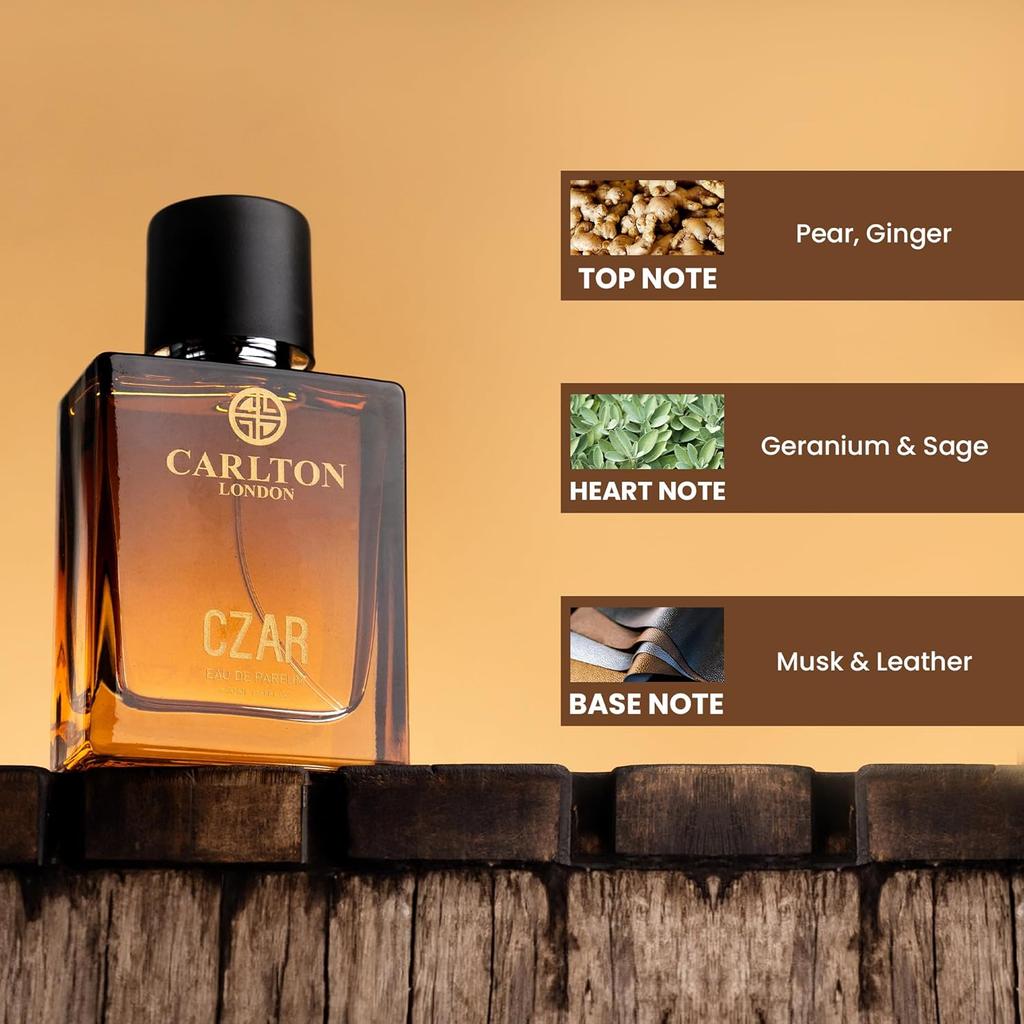 Carlton London Czar Men EDP Perfume - 50 мл II Лучший подарочный набор для папы, мужа и мальчиков