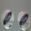 Stylish 4pcs 56mm Auto Car Wheel Center Cap Emblem Decal Sticker For Ford Black And Blue