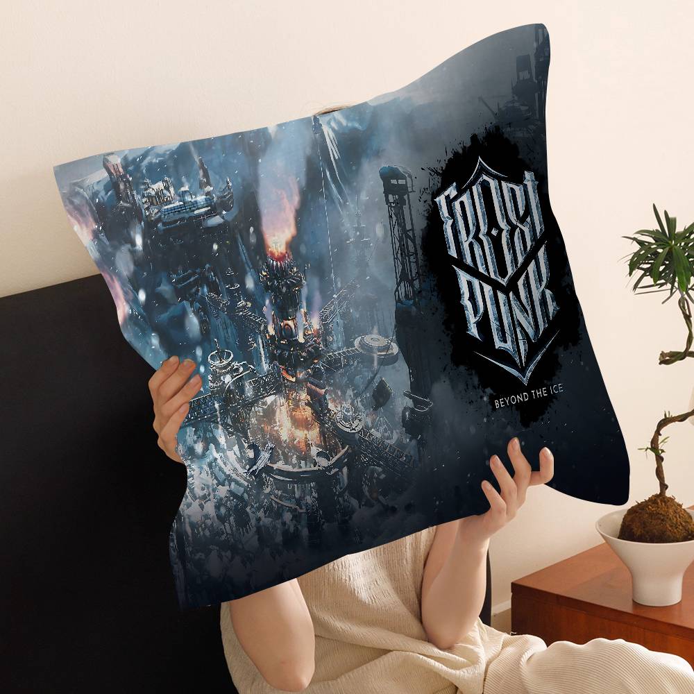 Game F-Frostpunks Personalized Pillow Cover Kids Bedroom Wild Party Decor Pillowcase Kid Birthday Shower Gift