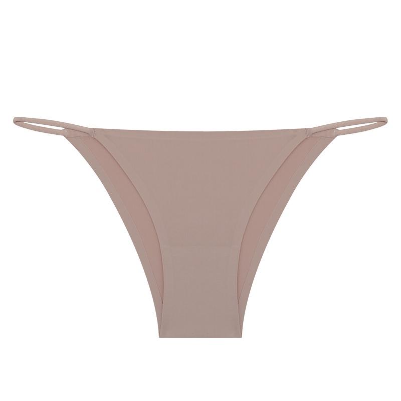 FINETOO Бесшовные трусики, однотонное нижнее белье для женщин, сексуальный дизайн с талией, удобное нижнее белье, трусы