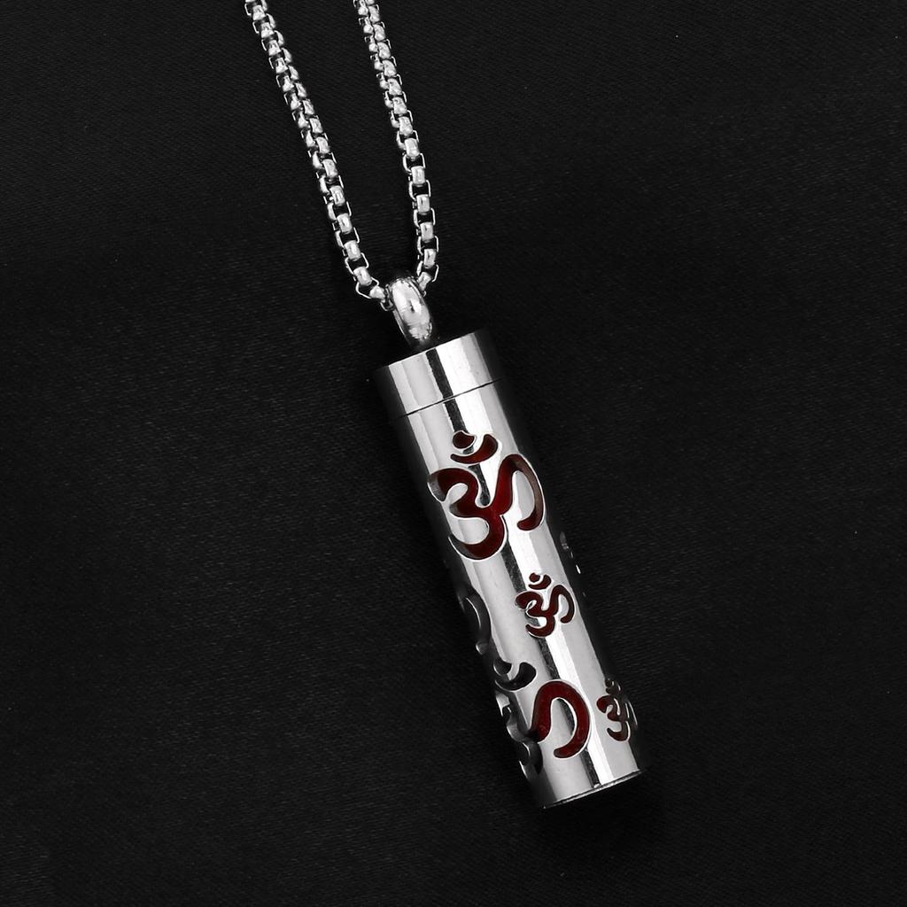 Ожерелье-диффузор для ароматерапии в форме сердца из нержавеющей стали с вращающейся подвеской