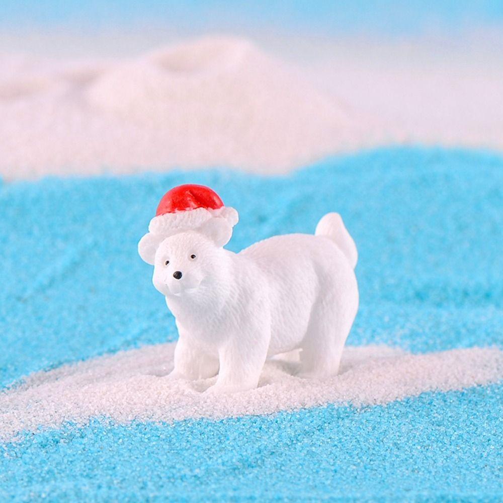 Craft Home Decoration Garden Decor Christmas Ornament DIY Accessories Polar Bear Figurines