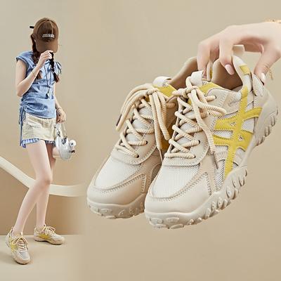 Новые папины туфли для женщин летом студенческие спортивные беговые сетчатые дышащие и неторопливые