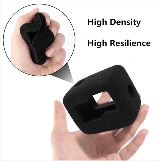 Windslayer для GoPro Hero 12 11 10 9, черный поролоновый чехол для лобового стекла, губка, шумоподавитель, ветрозащитный чехол Go Pro 11 10, аксессуары