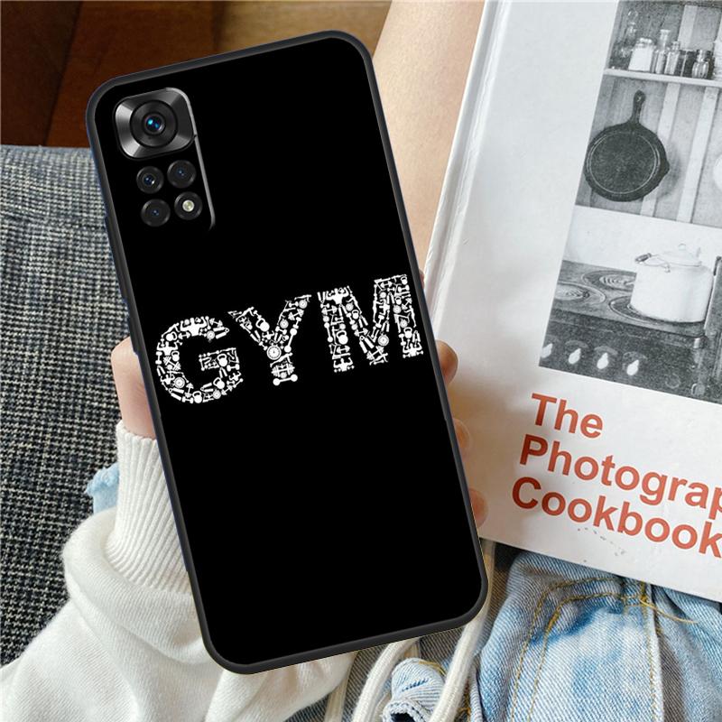 Чехол для телефона Bodybuilding Gym Fitness для Redmi Note 10 9 8 11 12 Pro 9S 10S 11S 12S Чехол для Redmi 12 12C 9C 10C 13C