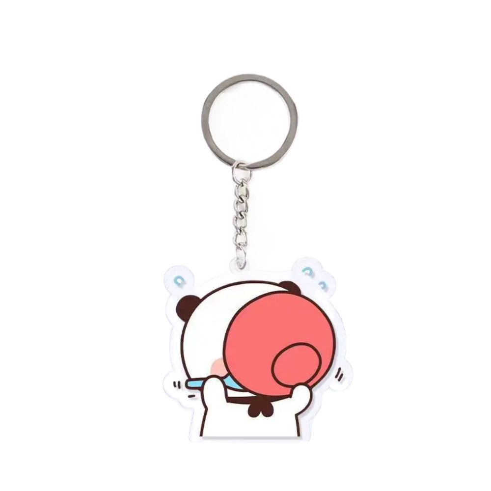 Animal Super Cute Couple Keychain Cartoon Cute Cartoon Bubu Dudu Key Chain Car Keyring