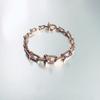 Pure 925 Sterling Silver Women's Jewelry U-Ring Gradient Chain Bracelet Party Bracelet Jewelry