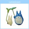 Cute Totoro Cartoon Hold Leaf Cat Mini Model For Home Decor And Giftgiving