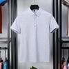 Fashion POLO Shirt Middle-aged Men's Short-sleeved T-shirt Mercerized Pearl Cotton Summer Lapel Business Casual T-shirt