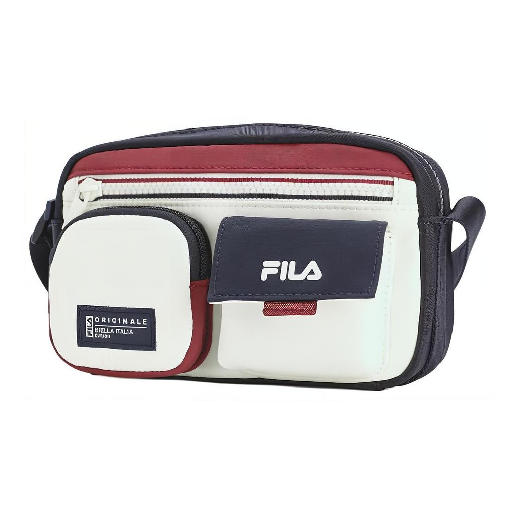 New FILA Fabric Shoulder Bag, Crossbody Bag Extra Small Women's Pear Blossom White F13W449165F-IV
