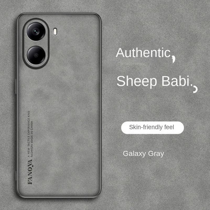 Чехлы X7pro Роскошный кожаный чехол для телефона Skinsheep для Xiaomi POCO X7 Pro X 7 Матовый противоударный чехол для POCOX7pro X7Pro Camera Protector TPU Bumper