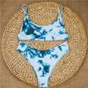 11 цветов, сексуальный бикини с принтом Tie-Dye, женский купальник, женский купальник, комплект бикини, купальный костюм