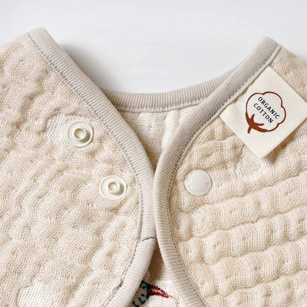 10mois Hoppetta Baby Gift Fluffy Gauze Kids Ages 64cm Length Bib Product 20271112 - Set (6-Layer Gauze) Sleeper, 100% Cotton, 2-7, Guri, + Baton,