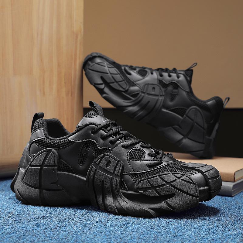Мужская обувь новая летняя дышащая спортивная и повседневная обувь мужская уличная сетчатая обувь на платформе персонализированная обувь-меха обувь