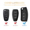 XFVD7 Tpu Car Key Case Cover For For Ford Focus 2 MK2 Fiesta Mondeo Galaxy Falcon Territory Ecosport Kuga Escape Key Fob Case Keychain