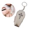 Gothic Coffin Keychain Unique Key Holder Pendant Necklace Metal Texture Perfect for Fashion Enthusiasts and Everyday Use