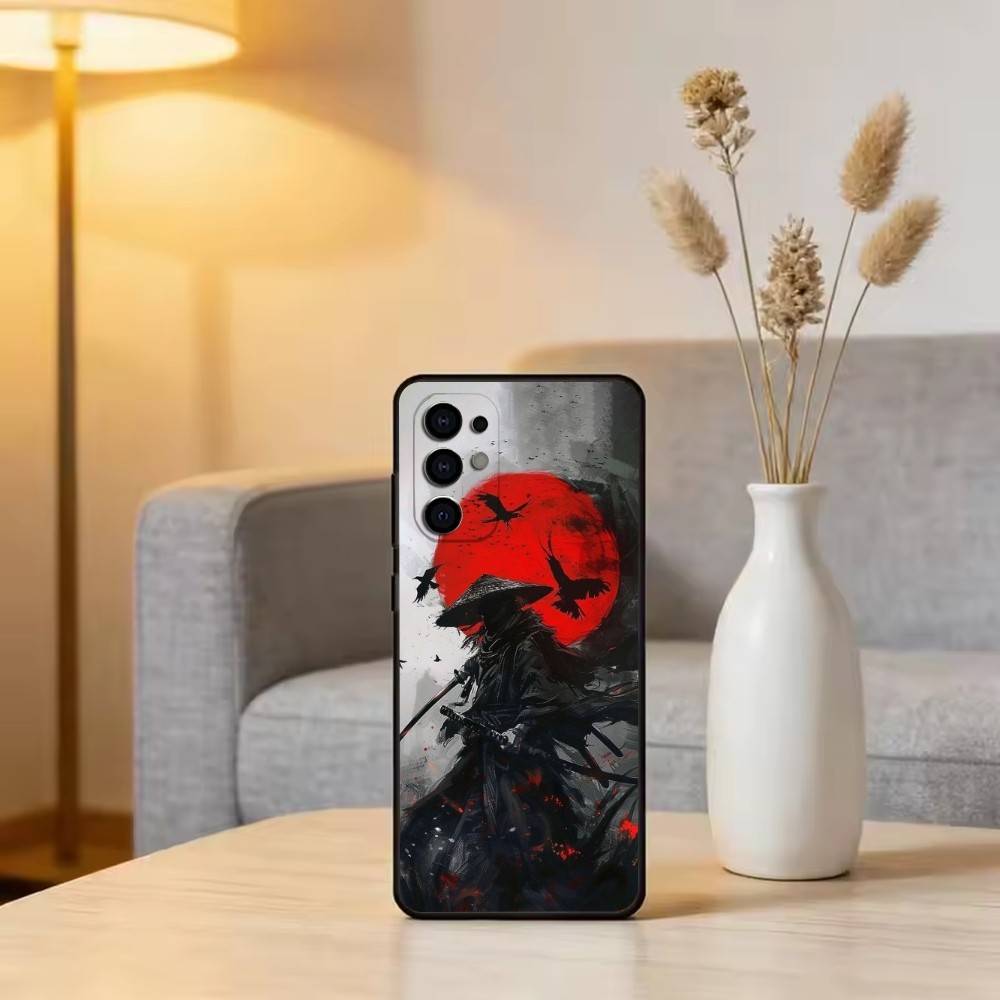 J-Japanese Bushido S-Samurai Phone Case For Samsung S25,S24,S21,S22,S23,S30,Ultra,S20,Plus,Fe,Soft Silicone Black Cover