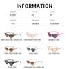 Vintage Cat Eye Small Frame Sunglasses Unisex Uv400 Protection Pc Fashion Eyewear For Daily Fishing Outdoor Activities
