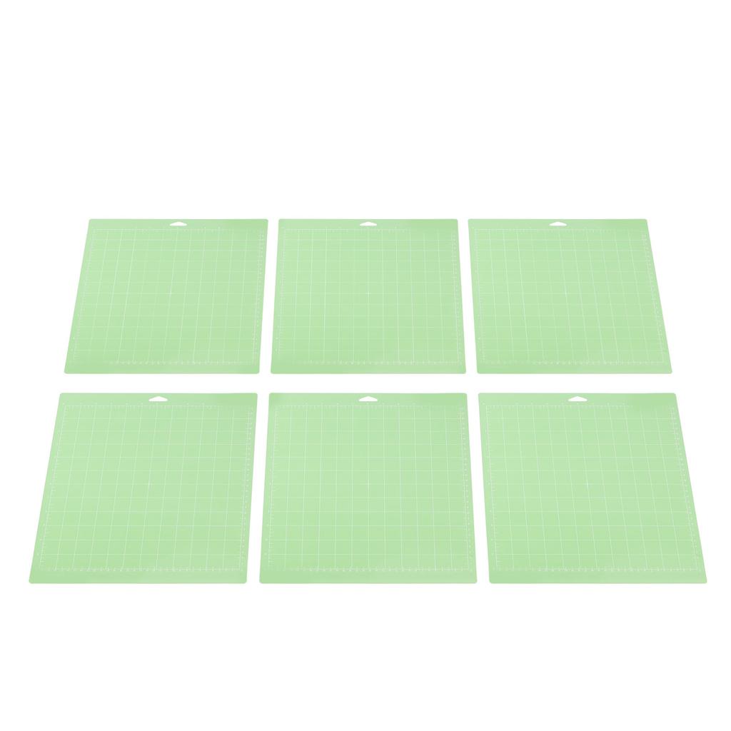 6PCS Cutting Mat 12x12 Inch Green Gridded Craft Sewing Cutting Board for DIY Handicraft