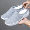 Women's Shoes, New Plus-size Semi-support Hollow Breathable Slippers, Mesh Shoes, Women's Lightweight and Versatile Casual Shoes