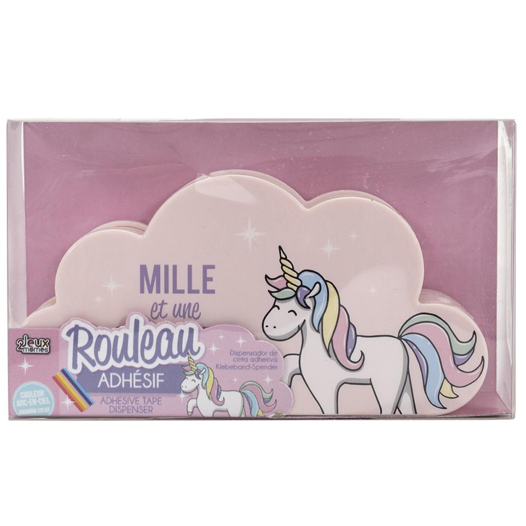 Les Trésors De Lily [A2311] - Adhesive Tape Dispenser 'Licorne My Unicorn' Turquoise Pink -