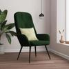 VidaXL Relaxation Chair Dark Green Velvet 341196