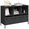 VidaXL Black Buffet 101.5x39x73.5 Cm Cold-Rolled Steel, Storage Cabinet, Kitchen Storage Cabinet, Furniture of 851364