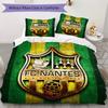 FC Nantes Pattern Bedding uilt Set uilt Cover Pillowcase Home Decoration Birthday Gift (1 * duvet cover + 2 * pillowcase without core)