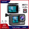 Action Camera 5K30FPS 4K60FPS 48MP 2.0 Touch LCD EIS Dual Screen Wi-Fi 170D DVR Webcam Waterproof 30M 5X Zoom Sports Camera