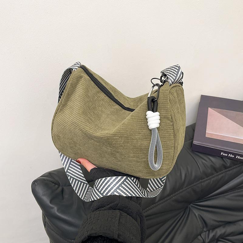 Модная универсальная женская сумка для поездок, большая вместительная сумка-мессенджер, вельветовая простая повседневная сумка через плечо, сумка для поездок