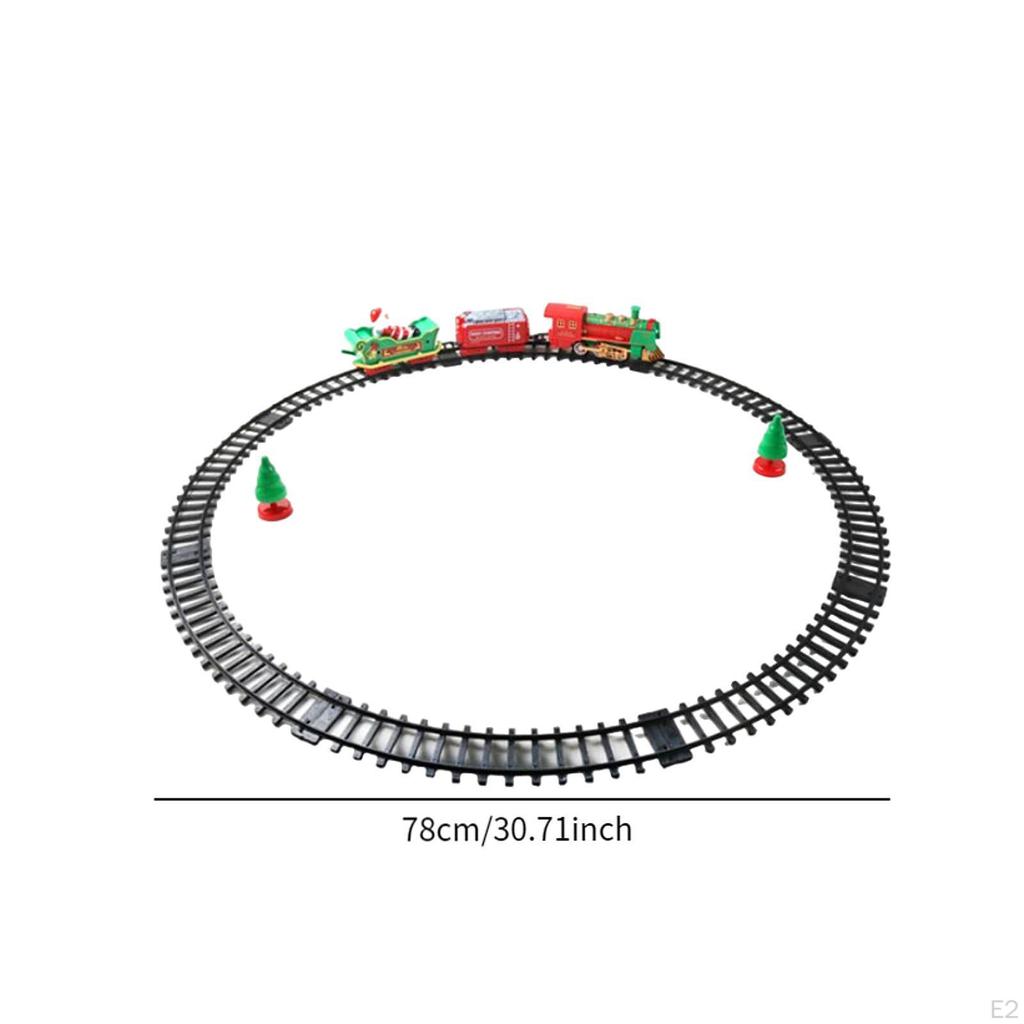 Electric Train Sets Mini Railway Toy Xmas Tree Decoration Carriage Ornament with