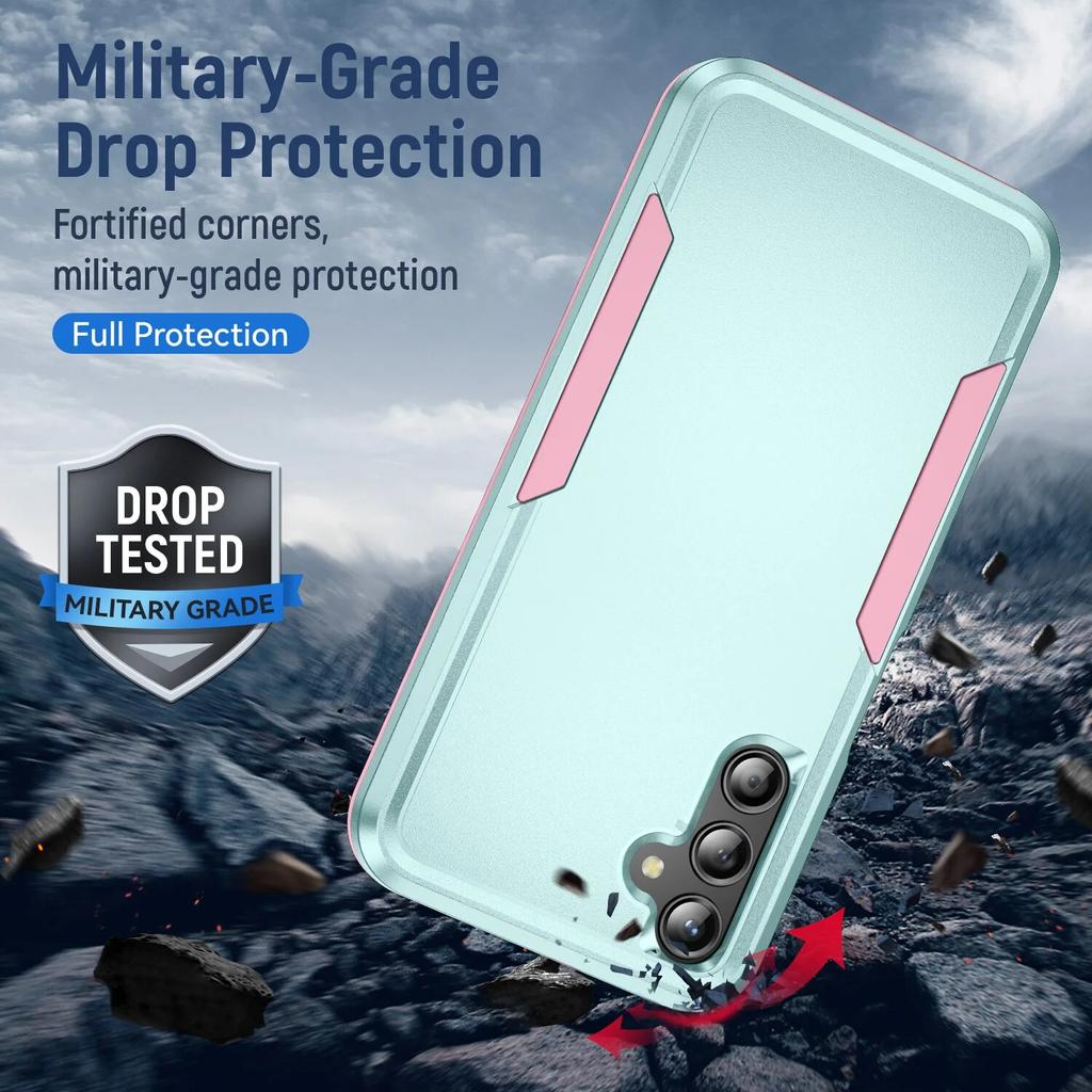 Anti-Scratch Fitted Armor Case for Samsung Galaxy S24 Plus S23 FE S21 Ultra S22 S20 5G Cell Phone Cover Coque Cases