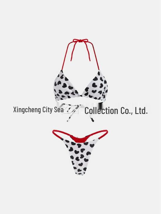 Европейский и американский новый плетеный треугольный купальник-бикини