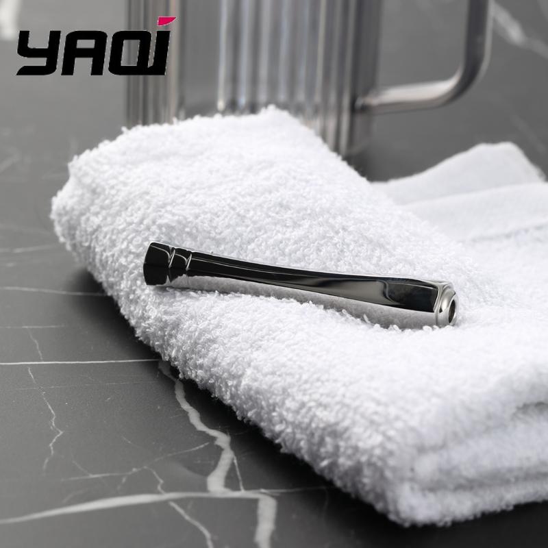 YAQi Flare Polished Safety Razor Handle for Men 316 Stainless Steel Comfortable Grip Vintage Shaving Experience