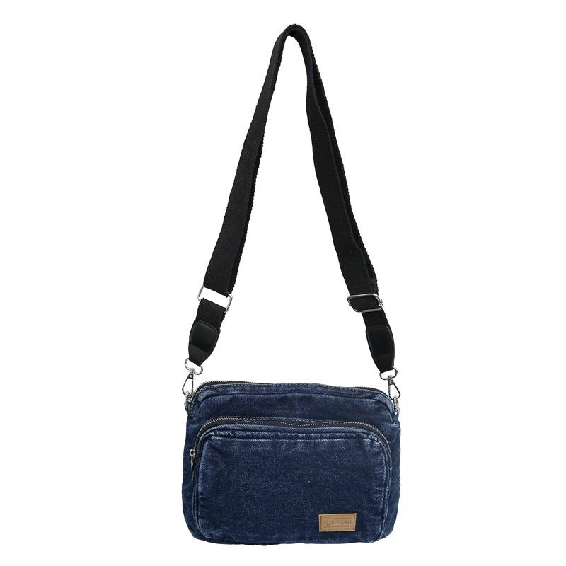 Ретро джинсовая сумка студенческая сумка-мессенджер литературный ленивый стиль сумка через плечо универсальная мягкая девочка танцевальная маленькая сумка