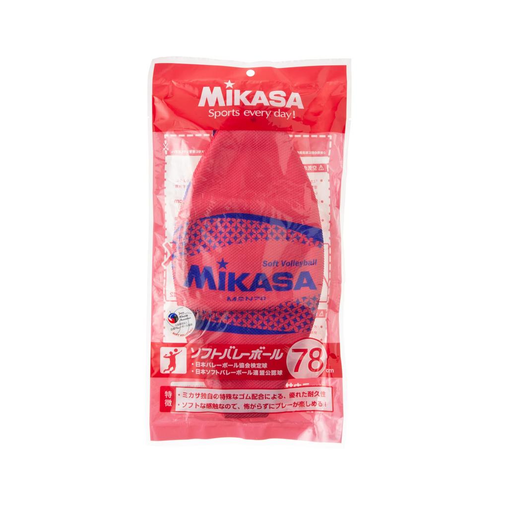 MIKASA Цвет Мягкий 78см Сертифицированный Мяч Волейбольный, Окружность, (красный) MSN78-R