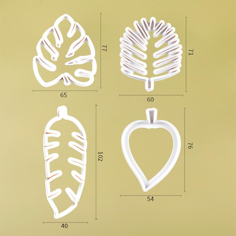 Christmas Leaves Jungle Biscuit Cookie Cutter Baking Mould Pastry Decorating Kitchen Fondant Biscuit Cake Decorating Tool