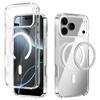 For iPhone 17 Pro Max Case Compatible with MagSafe Anti Scratch Clear TPU PC Phone Back Cover