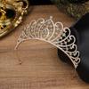 Bridal Tiara Baroque Birthday Wedding Party Crown Alloy Rhinestone Headband Luxury Pageant Dress Decoration
